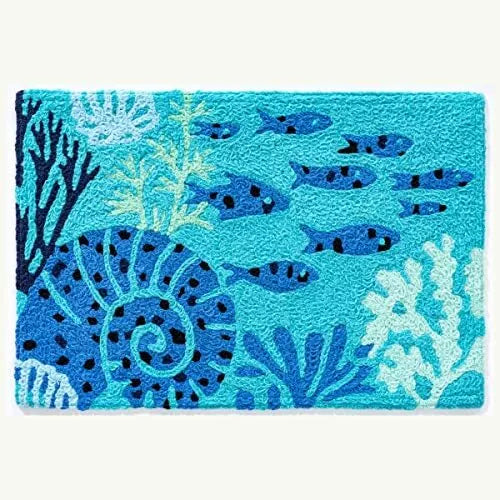 Rug Aquamarine Fish & Coral