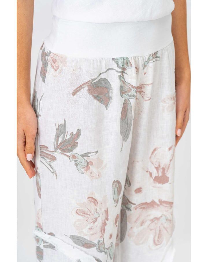 Look Mode Linen soft waist pant