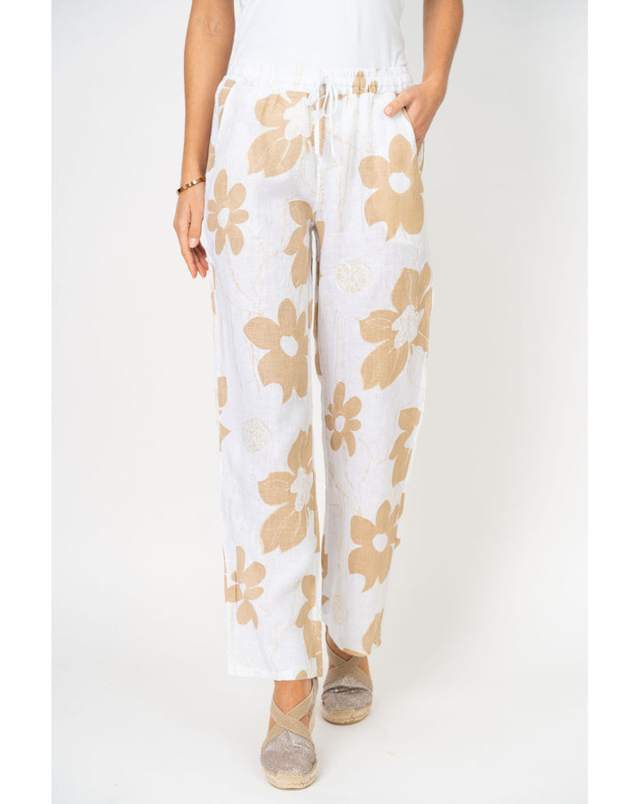 Look Mode Gold Flower Pant