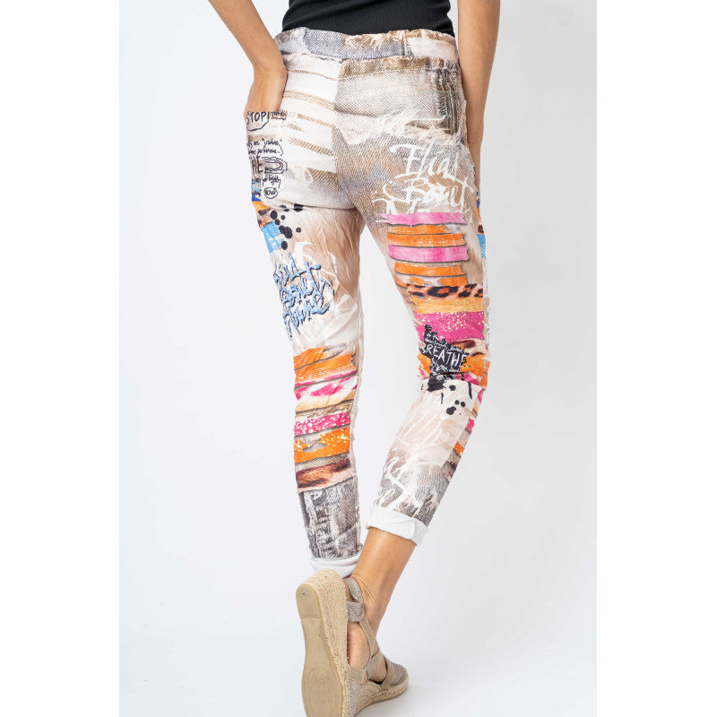 Graffiti printed Jegging