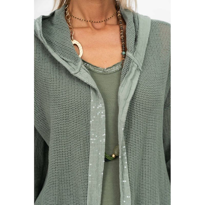Look Mode Mesh Hoodie