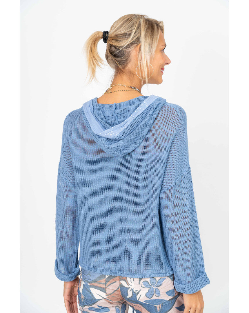 Look Mode Mesh Hoodie