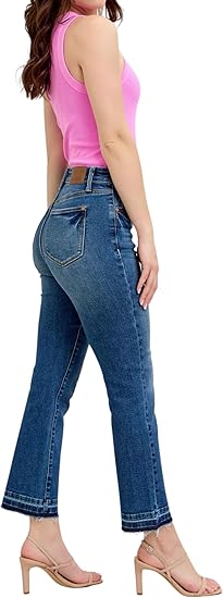 Judy Blue Mid Rise Kick Flare