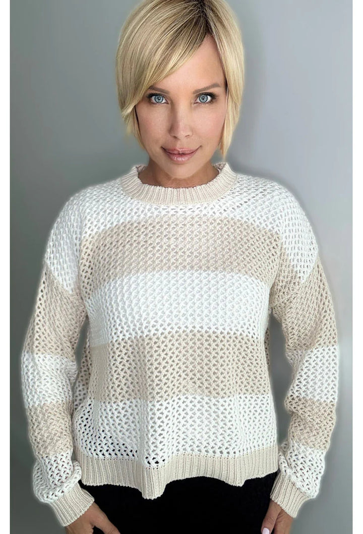 Ethyl Sweater Overlook Mesh