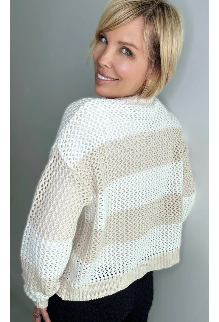 Ethyl Sweater Overlook Mesh