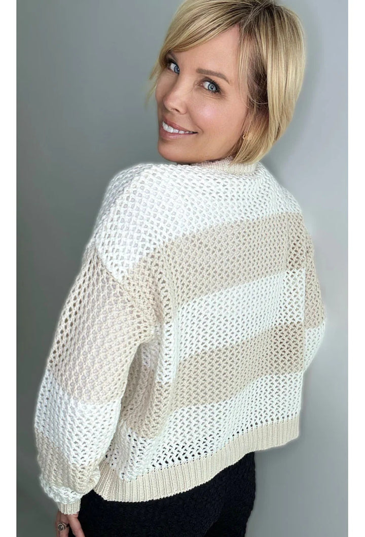 Ethyl Sweater Overlook Mesh