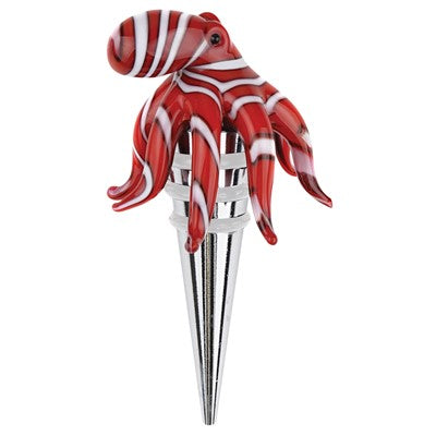 Wine Stopper Red Octopus