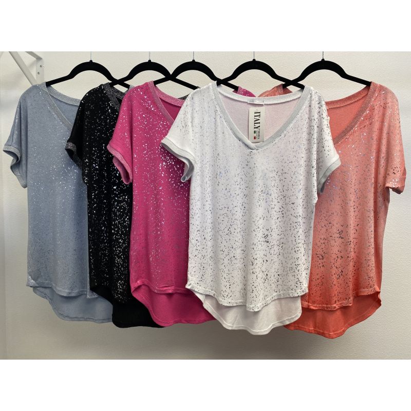 Look Mode Shimmer T-shirt
