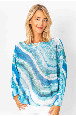 Ombre Waves Lightweight Sweater