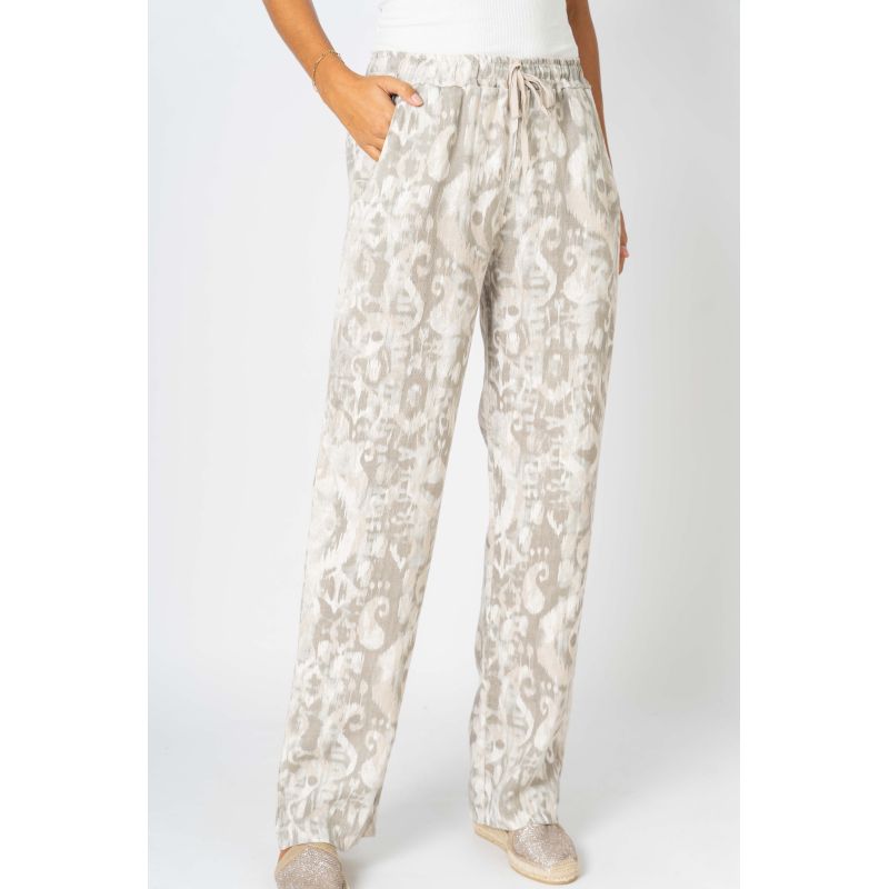 Look Mode Printed linen pant