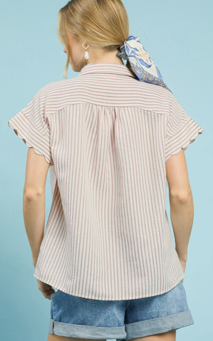 Umgee Seersucker Top