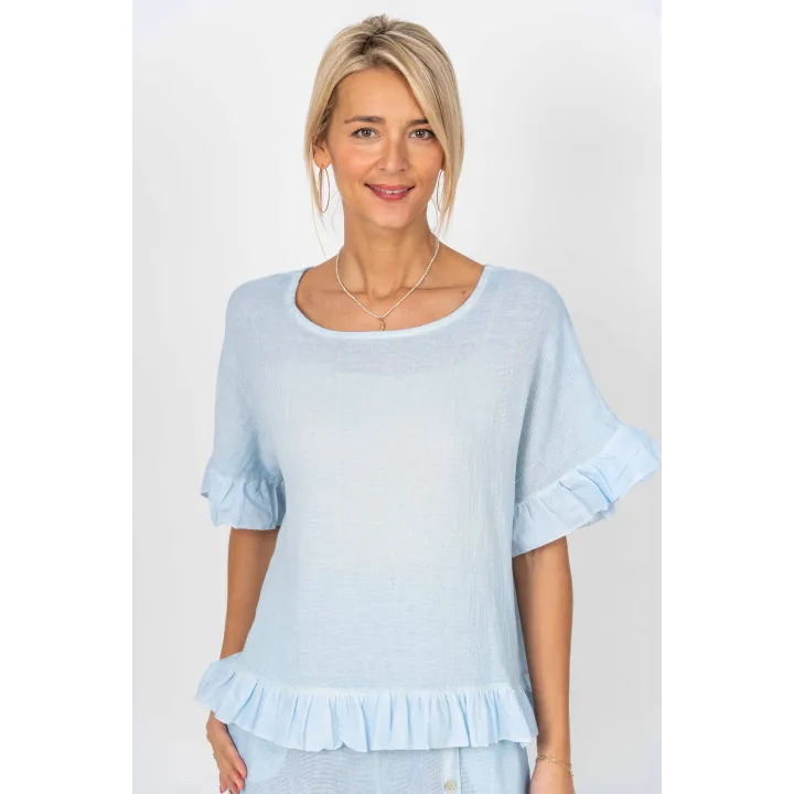 Look Mode Ruffle Top