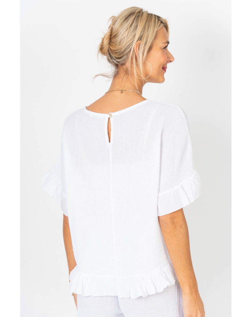 Look Mode Ruffle Top