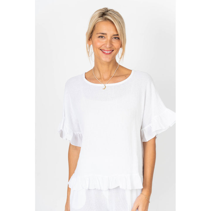 Look Mode Ruffle Top