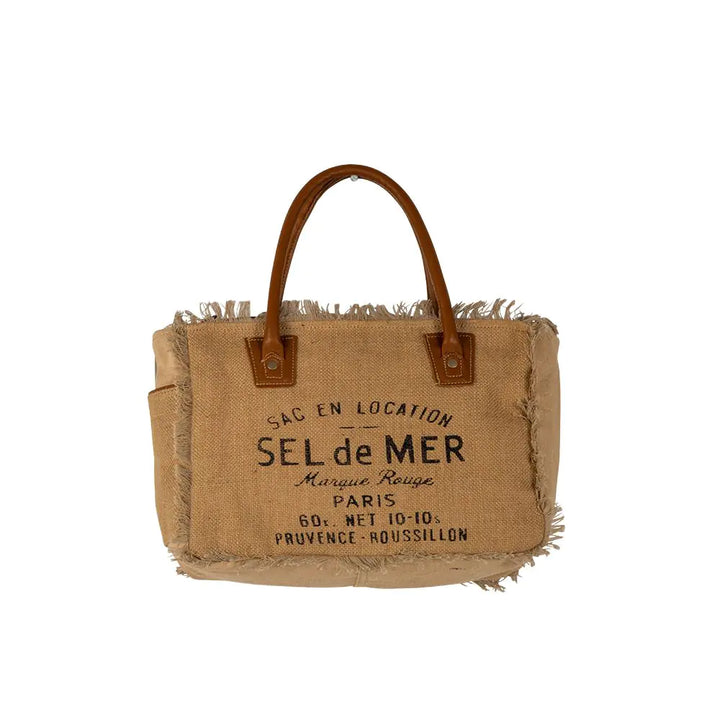 Sel de Mer Frayed Trim Small  Bag