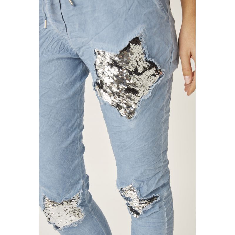 Look Mode Star Sequin Jegging