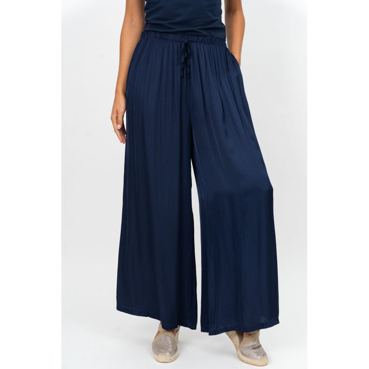 Look Mode Solid Satin Pant