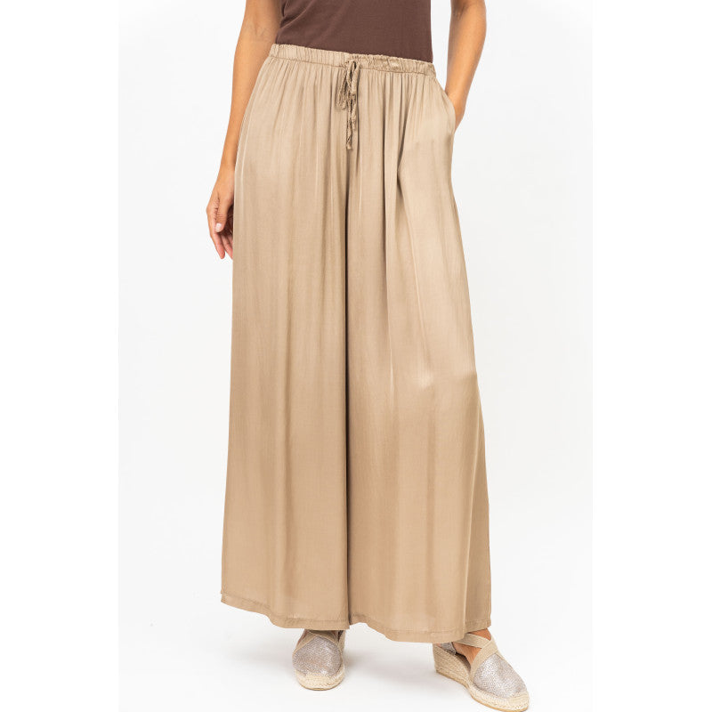 Look Mode Solid Satin Pant