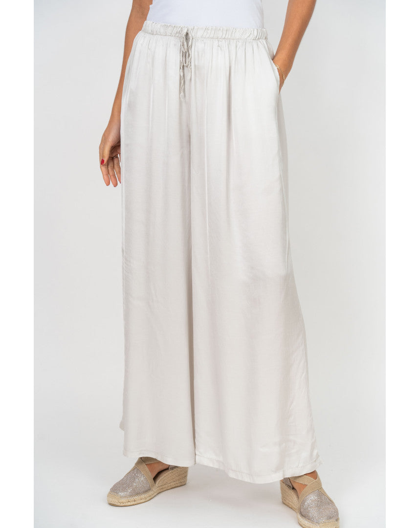 Look Mode Solid Satin Pant