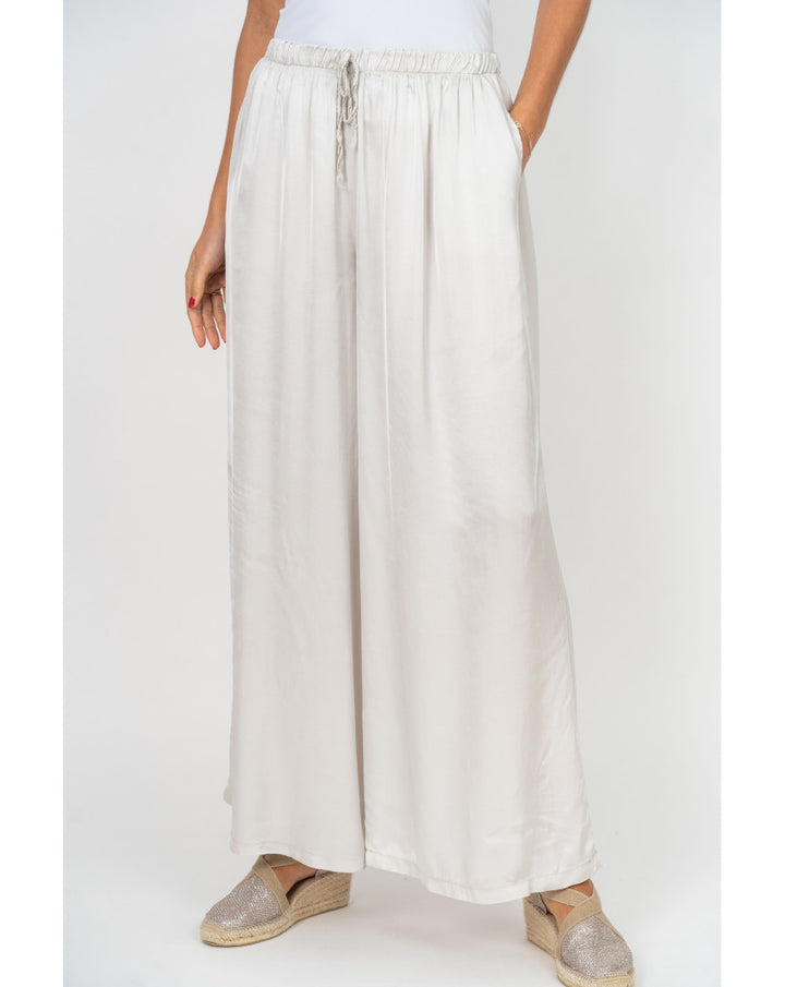 Look Mode Solid Satin Pant