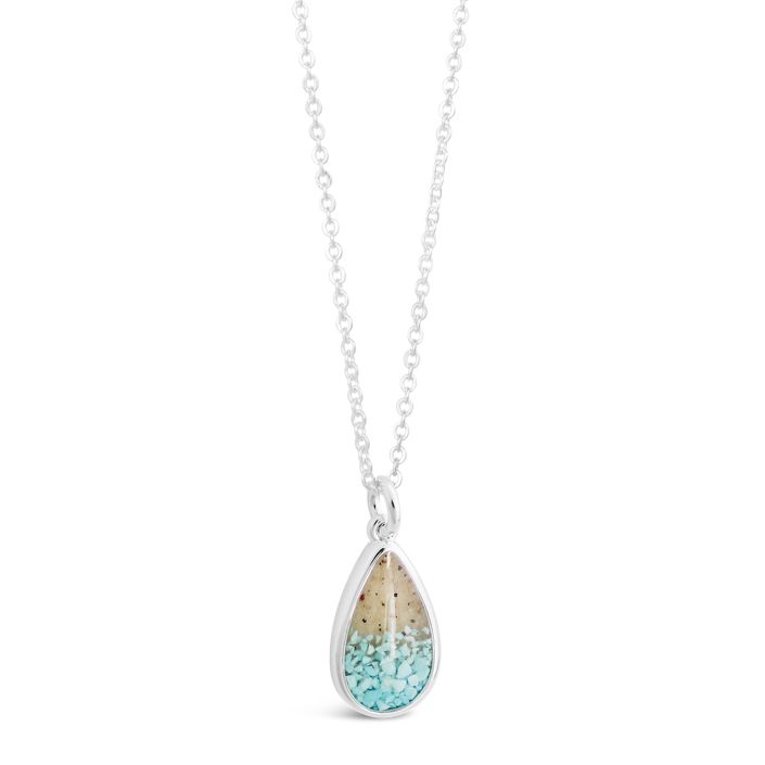 Explorer Teardrop Necklace - Turquoise Gradient (FMB Sand)