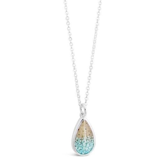 Explorer Teardrop Necklace - Turquoise Gradient (FMB Sand)