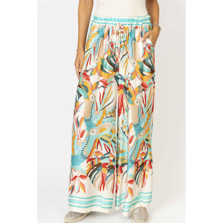 Look Mode Toucan Printed Pant