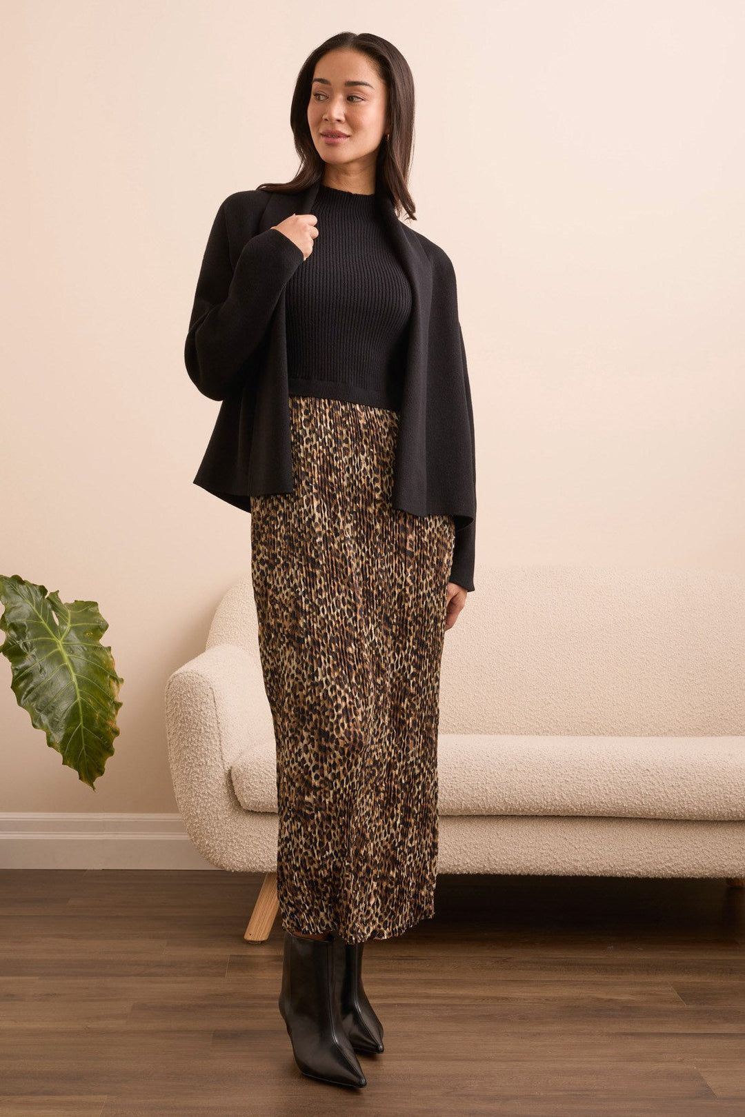 Tribal Shawl Collar Coatigan