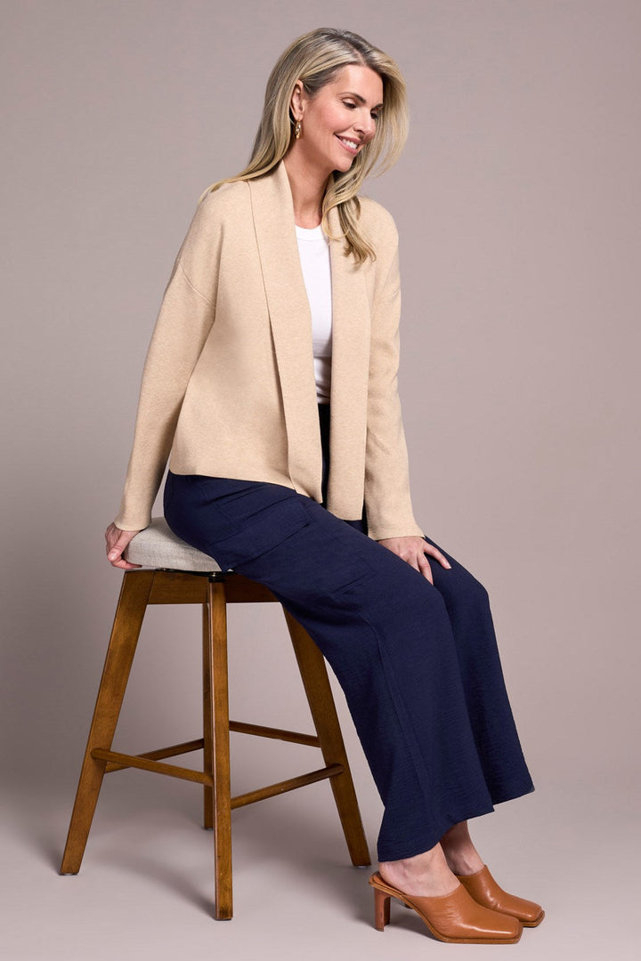 Tribal Shawl Collar Coatigan