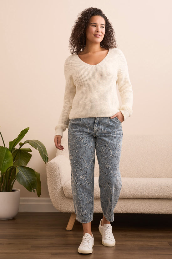 Tribal V-Neck Sweater