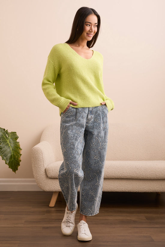 Tribal V-Neck Sweater