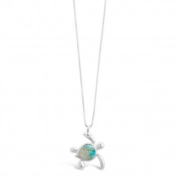 Turtle Necklace - Turquoise Gradient (FMB Sand)