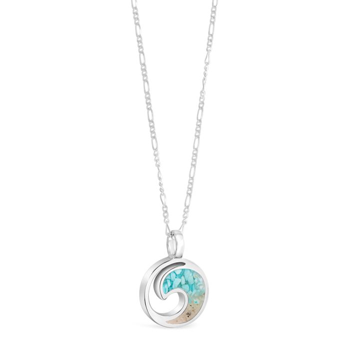 Wave Necklace - Turquoise Gradient (FMB Sand)