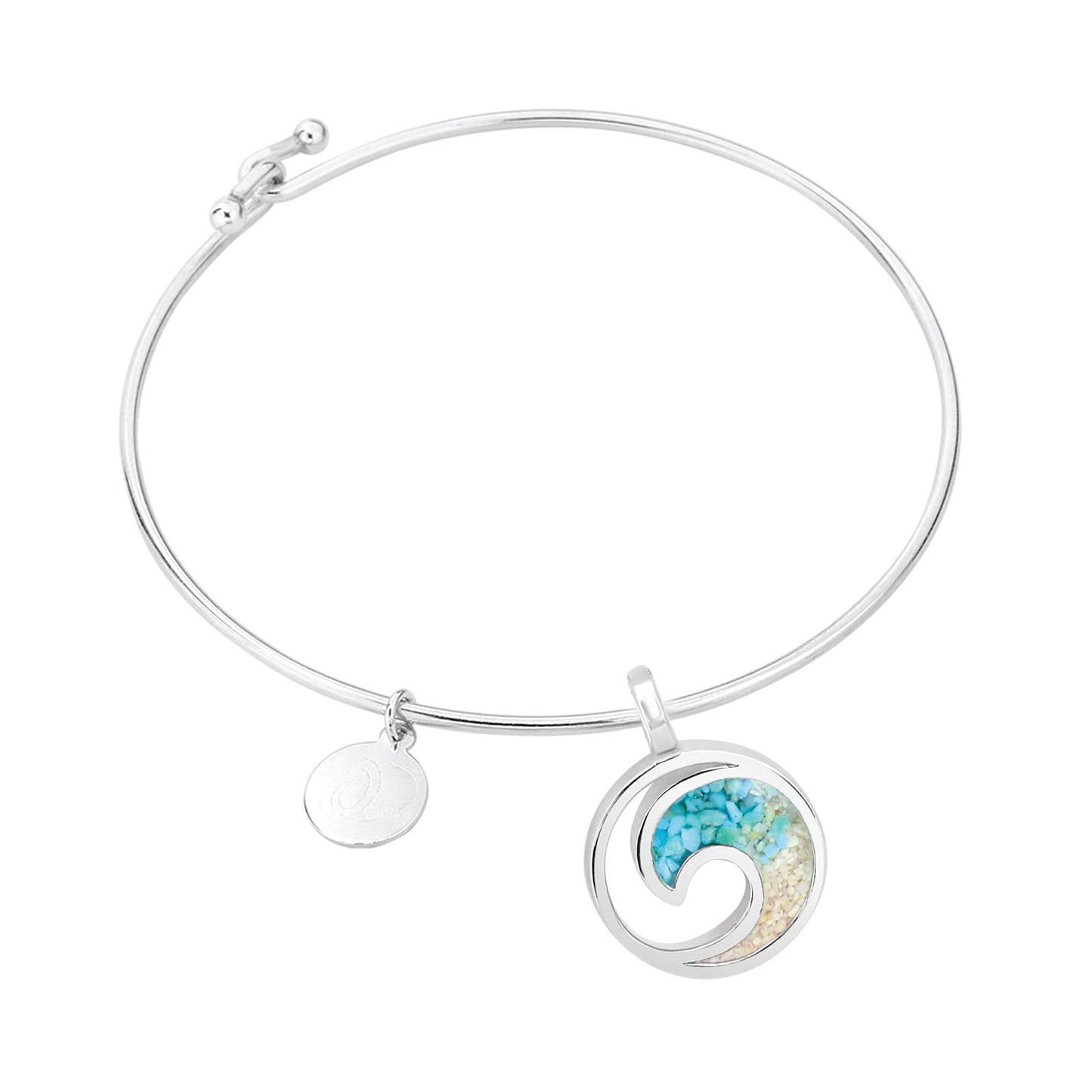 Beach Bangle - Wave - Turquoise Gradient (FMB Sand)