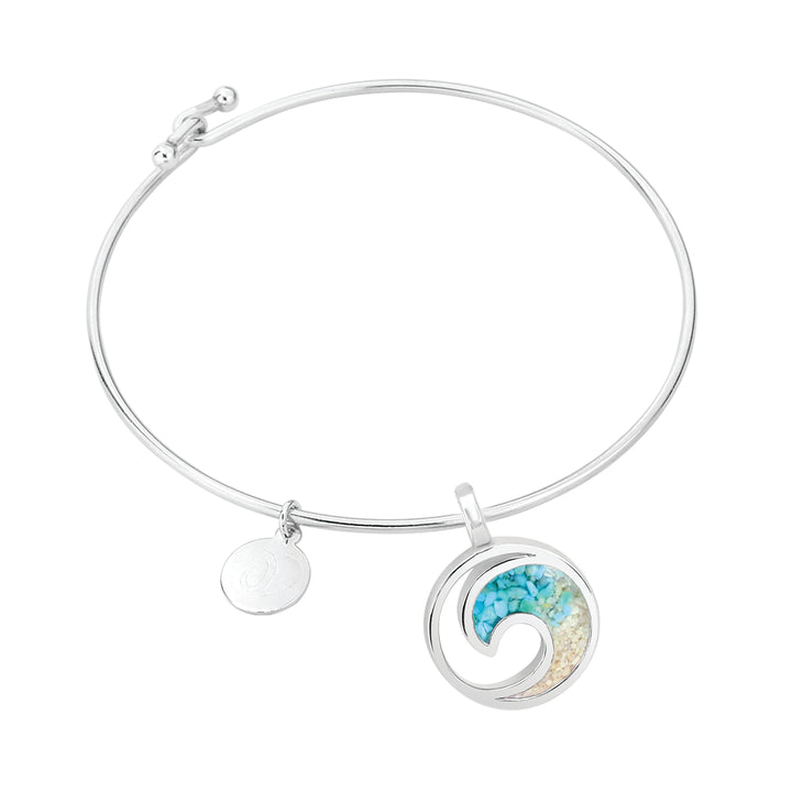 Dune Wave Bangle Turq