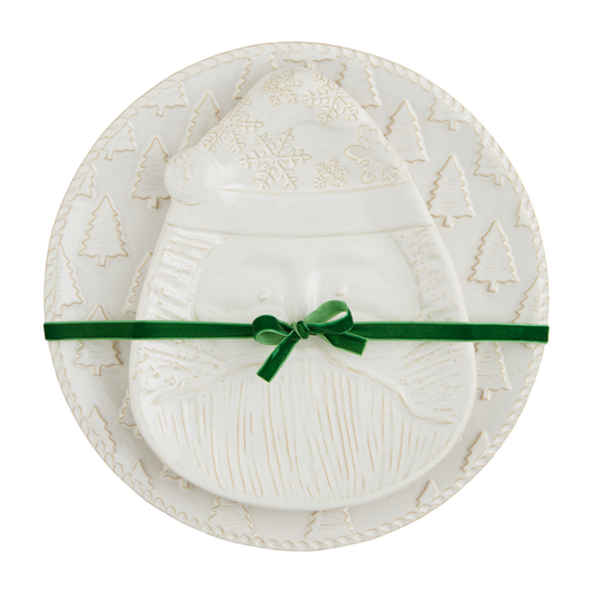 White Christmas Nested Platter Set