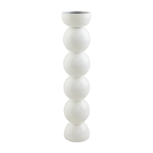 Large White Laquered Candlestick (Copy)