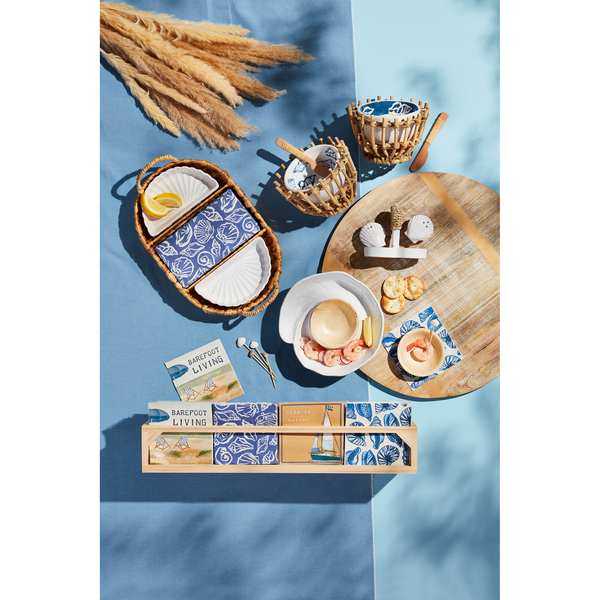 Mud Pie Sea Guest Napkin and Dish set