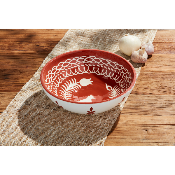 Mud Pie Handpainted Terracotta Bowl