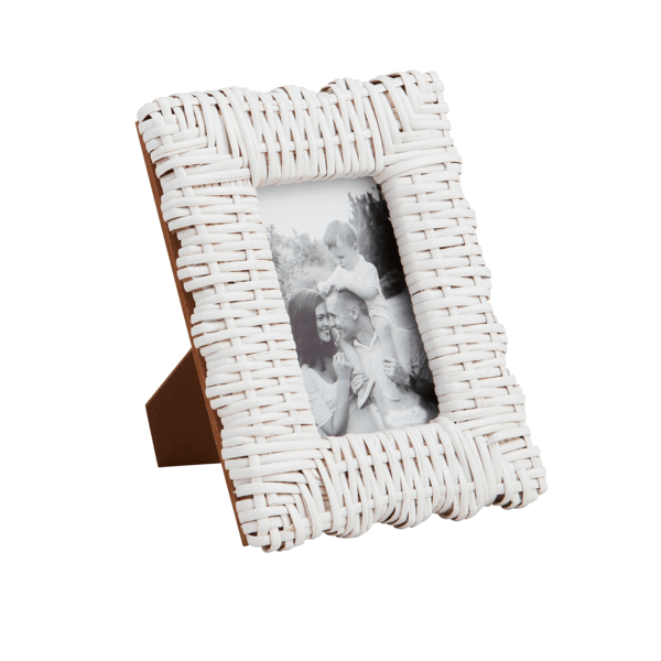 White Woven Frames