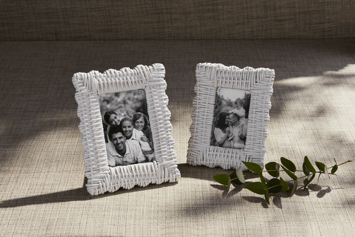 White Woven Frames