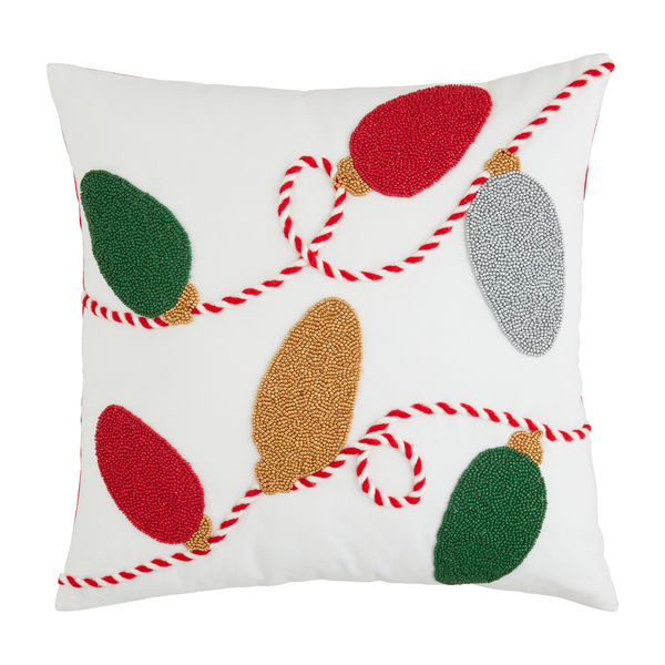 Christmas Beaded Pillow