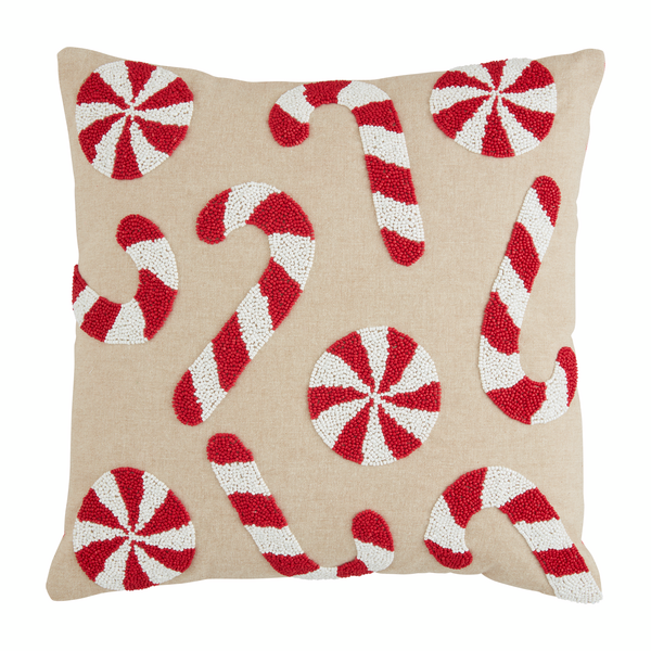 Christmas Beaded Pillow